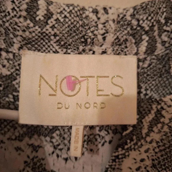 NOTES du Nord silk snake print shift dress - Picture 3 of 3